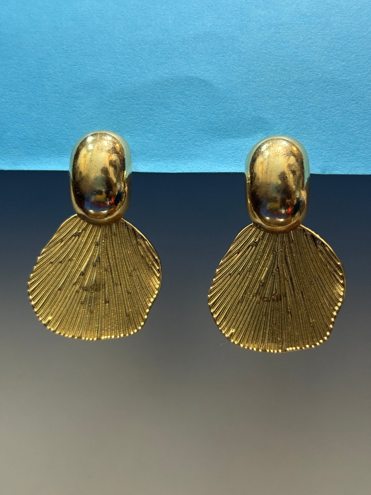 Gold Petal Earings