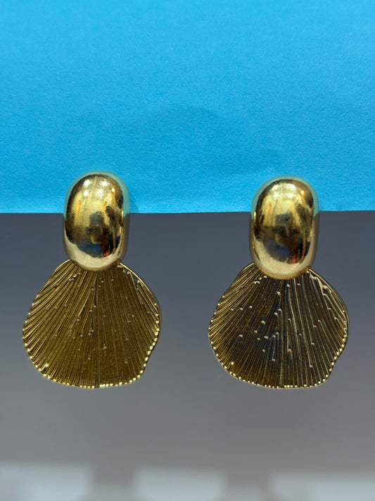 Gold Petal Earings