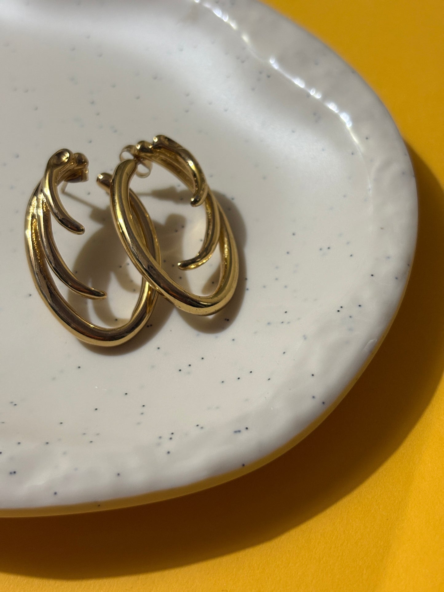 Golden Halo Earings