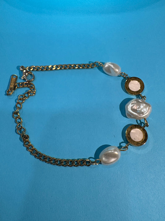 Halo Pearl Bracelet