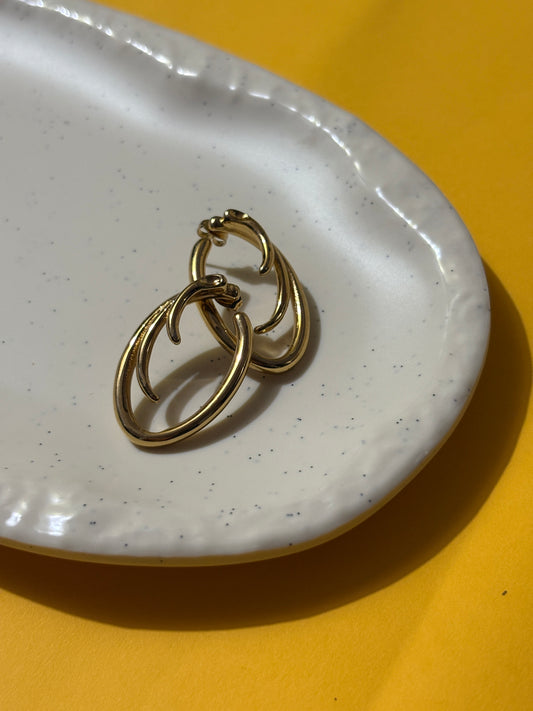 Golden Halo Earings